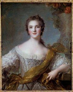 Ludvig XV:n tyttären Madame Victoire de Francen (1733-1799) muotokuva Jean Marcin (Jean-Marc) Nattierin (1685-1766) maalaus 1748 Aurinko 0,81x0,64 m tekijältä Jean Marc Nattier