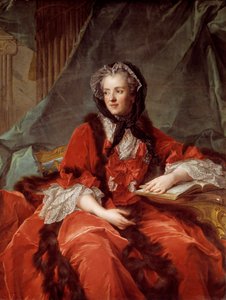 Muotokuva Marie Lesczinskasta (Lesczynska) (1703-1768) Ranskan kuningatar Jean Marcin (Jean-Marc) Nattierin (1685-1766) maalaus 1748 su 1,37x1,05 m Dijon, Musee des Beaux Arts tekijältä Jean Marc Nattier