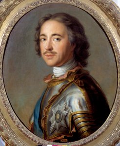 Pietari I Suuren (1672-1725) Venäjän tsaarin muotokuva”” Jean Marcin (Jean-Marc) Nattierin (1685-1766) maalaus 1700-luvun aurinko 0,63 x 0,52 m - Pietari I Suuren muotokuva ( 1672-1725), Venäjän tsaari. Jean Marcin (Jean-Marc) Nattierin (1685-176) maalaus tekijältä Jean Marc Nattier