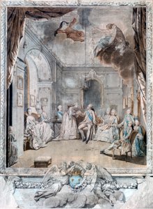 Rouva Louise hyvästit pojalleen, 1772 tekijältä Jean Michel the Younger Moreau