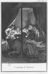 Abelardin kastroiminen, kuvitus kirjasta "Lettres d