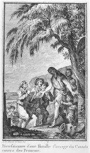 Kuvitus Abbe Guillaume Raynalin (1713-96) teoksesta "Histoire philosophique et politique des deux Indes" tekijältä Jean Michel the Younger Moreau