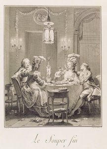 Hieno ehtoollinen, 1781, kaiverrus I.S. Helman (1743-1809) tekijältä Jean Michel the Younger Moreau