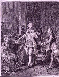 The Grand Toilet, kaiverrus A.L. Romanet (1742-c.1810)