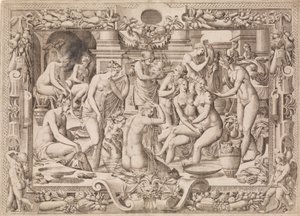 Naiset kylpevät, 1535-55.