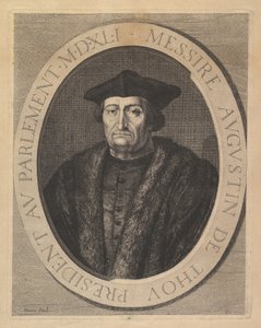 Augustin de Thou, parlamentin puhemies. tekijältä Jean Morin