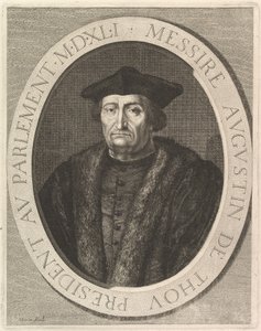 Augustin de Thou, parlamentin puhemies. tekijältä Jean Morin
