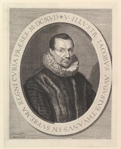 Jacques-Auguste de Thou, parlamentin ensimmäinen presidentti. tekijältä Jean Morin