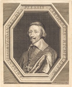 Kardinaali Richelieu tekijältä Jean Morin after Philippe de Champaigne