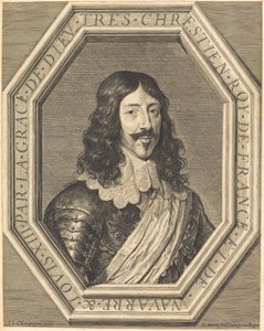 Ludvig XIII tekijältä Jean Morin after Philippe de Champaigne