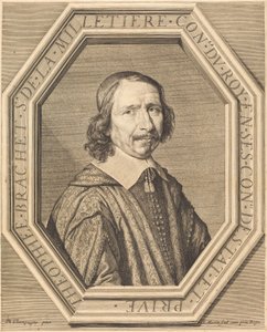 Theophile Brachet de la Milletiere tekijältä Jean Morin after Philippe de Champaigne