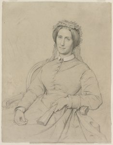 Madame Hippolyte Flandrin Aimee Ancelot, 1869. tekijältä Jean Paul Flandrin