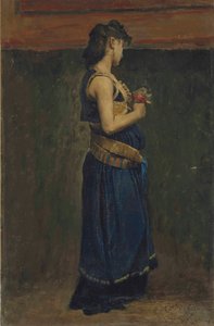 Jean-Paul Laurens - Merovingiajan naisen kokopituisen naisen tutkimus tekijältä Jean Paul Laurens