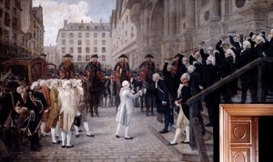 Pariisin uusi pormestari vastaanotti Louis XVI:n 17. heinäkuuta 1789, 1800-luvun alku