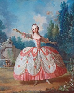Muotokuva Barbara Campaninista (1721-1799), joka tunnetaan nimellä La Barbarina (La Barberina) - Jean Philippe Delarochen (1710-1767) maalaus - 1721 - Öljy puulle - 68,5x56,5 - Yksityiskokoelma tekijältä Jean Philippe de La Roche