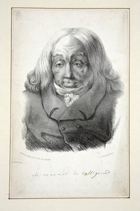 Muotokuva Talleyrandista, 79, pub.1835 (kaiverrus) tekijältä Jean Pierre (after) Dantan