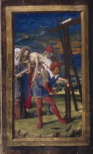 Laskeutuminen ristiltä Lettres bâtardesista, noin 1490-1510