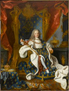 Ludvig XV:n muotokuva vuosina 1710-1774 Ranskan kuningas 9-vuotiaana 1719.