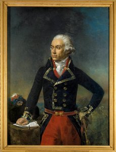 Charles Francois Dumouriezin, Northern Armeen päällikkökenraalin muotokuva 1792 (1739-1823) Jean-Sebastien Rouillardin (1789-1852) maalaus 1835 su. 1,35x1 m.