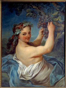 Jean Simon Berthelemyn (1743-1811) Bacchante-maalaus 1800-luvun Laon, Musee des Beaux Arts