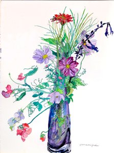 Jerryn maljakko, 2010 (akvarelli  muste paperille)