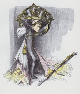 Alfonso Pikku, Espanjan kuningas (väri litho) tekijältä Jean Veber