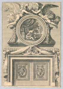 Design for Mantlepiece, "Cheminées a la Modern" tekijältä Jean le Pautre
