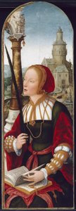 Pyhä Barbara, noin 1520 tekijältä Jean the Elder Bellegambe