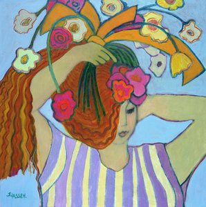 Kukat hiuksissa, 2003-04 (akryyli kankaalle)