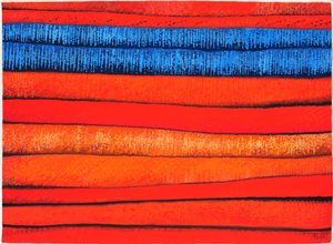 Marokkolaisia kankaita 3, 2013 (guassi paperille).