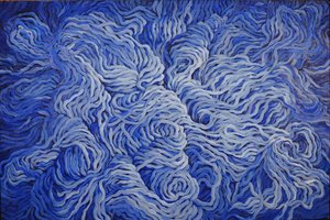 Wool Navy Blue, 2013 (guassi paperille)
