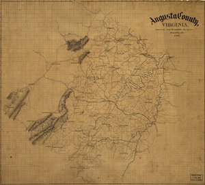 Augustan piirikunta, Virginia, LOC 99446931 tekijältä Jedediah Hotchkiss
