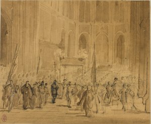 Prinssin kruunaaminen tekijältä Jehan Georges Vibert