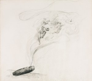 Smoke, 1800-luku. tekijältä Jehan Georges Vibert