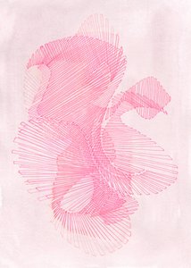 Pehmeän vaaleanpunainen geometria tekijältä Jenja Braun