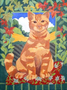 Kissa, 2014 (akryyli kankaalle)