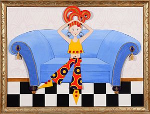 Divaani Diva, 2008 (akryylia levyllä)