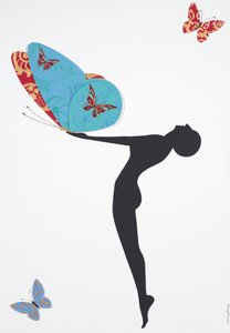 Les Papillons, 2008 (akryyli kankaalle)