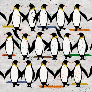 Dancing Penguins, 2022 (sekoitettu media)