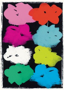 Warhol Flowers (sekoitettu media) tekijältä Jenny Frean