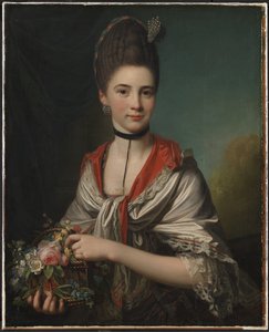 Muotokuva Anna Elisabeth Battierista, os. Storp tekijältä Jens Juel