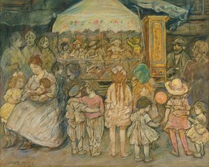 Karuselli, n. 1924 (pastelli paperille)