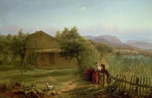 Flirttailu, 1875 tekijältä Jerome Thompson