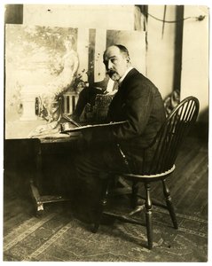 AB Wenzell, n. 1905-1917 (gelatiinihopea valokuva) tekijältä Jessie Tarbox Beals
