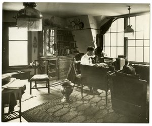 Ernest Thompson Seton, n. 1918 (gelatiinihopea valokuva) tekijältä Jessie Tarbox Beals