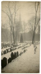 Old Granary Burying Ground Boston, USA, n. 1902-10 (gelatiinihopea valokuva) tekijältä Jessie Tarbox Beals