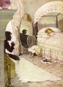 Kuvitus Charles Kingsleyn vesivauvoille (väri litho) tekijältä Jessie Willcox Smith
