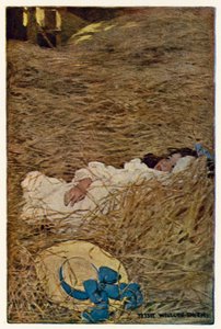 Hayloft (väri litho) tekijältä Jessie Willcox Smith
