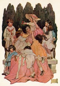 Tädille (värinen lito) tekijältä Jessie Willcox Smith