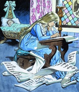 Myyjän tytär ja hänen poikansa, Rumpelstiltskinin tarinasta tekijältä Jesus Blasco